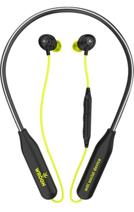 WROGN POPPERS NB1 with 40 Hours Battery Fast Charging Bluetooth  (Yellow,)
