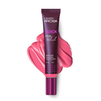 Hilary Rhoda Quick Cream Blush | Pink | Long-Lasting & Buildable Liquid Blush | Highly Pigmented | Lightweight & Easy to Blend | For All Skin Types | (Pink Passion) - 20ml Hilary Rhoda Quick Cream Blush | Pink | Long-Lasting & Buildable Liquid Blush | Hi