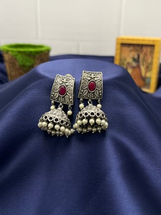 Oxidised Jhumka 0001