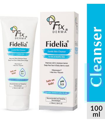 Fixderma Fideliagentle Skin Cleanser, Face & Body Wash for Dry & Sensitive Skin, 100ml