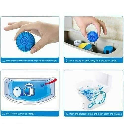 Toilet Cleaning Tablet-Toilet Deodorizer Bathroom Cleaner Tablet (Pack of 10)