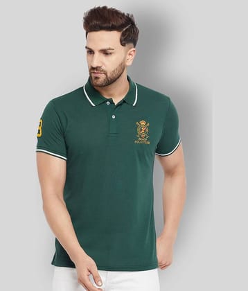 The Million Club Pack of 1 Cotton Blend Regular Fit Solid Half Sleeves Men's Polo T Shirt ( Green ) The Million Club Pack of 1 Cotton Blend Regular Fit Solid Half Sleeves Men's Polo T Shirt ( Green )