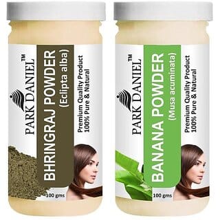 PARK DANIEL Pure & Natural Bhringraj Powder & Banana Powder Combo Pack (200 ml)