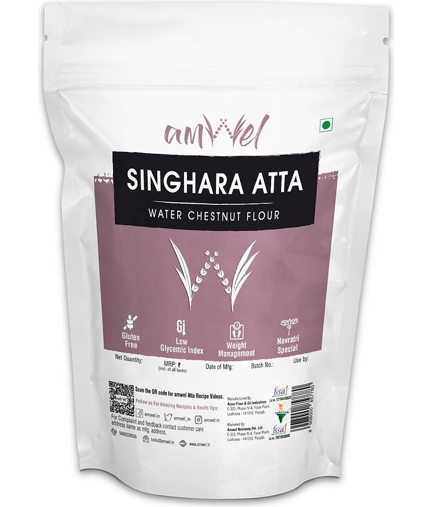 Amwel Singhara Atta 500g - Water Chestnut Flour - Navratri Fasting vrat Atta 500 gm