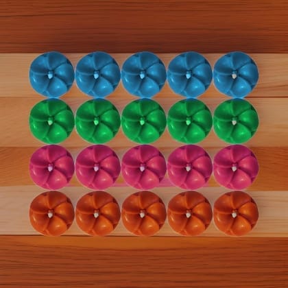 SS Enterprises Floating Candles for Water Bowl | SOYA Wax Candles Home Decor | Smoke Free Floating Candles Home Decorations | Burning Time 3 Hrs Pack of 20 Scented Candles (Multicolor)