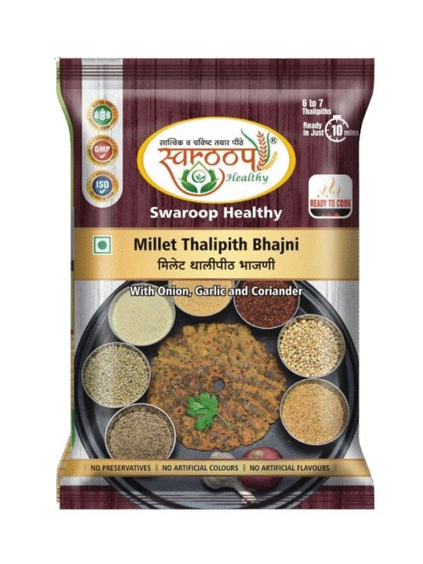 Swaroop Healthy Millet Thalipith Bhajni (200g) | Traditional Maharashtrian Flour Mix | Ready to Cook Breakfast