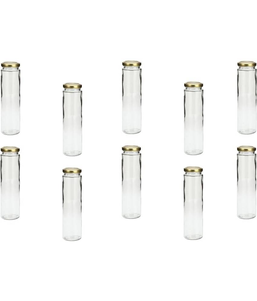 AFAST Glass Container Glass Transparent Utility Container ( Set of 10 )