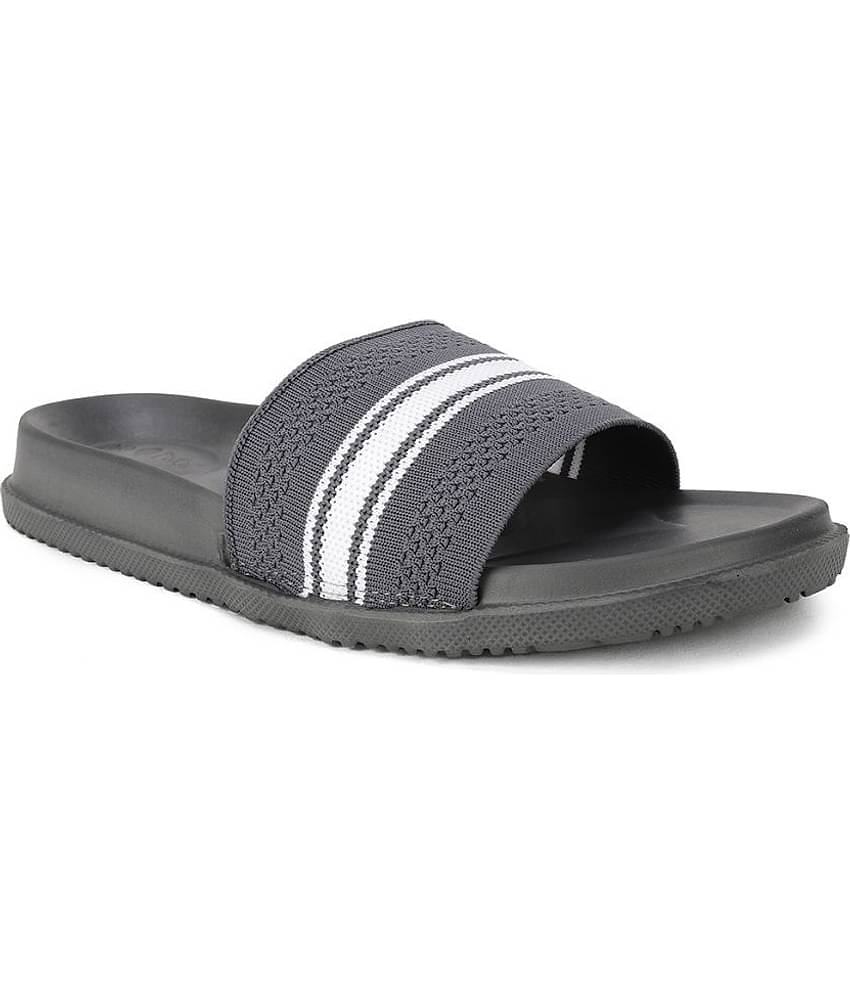 Bata Grey Men's Slide Flip Flop