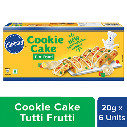 Pillsbury Tutti Frutti Cookie Cake, 120 G (Pack Of 6)