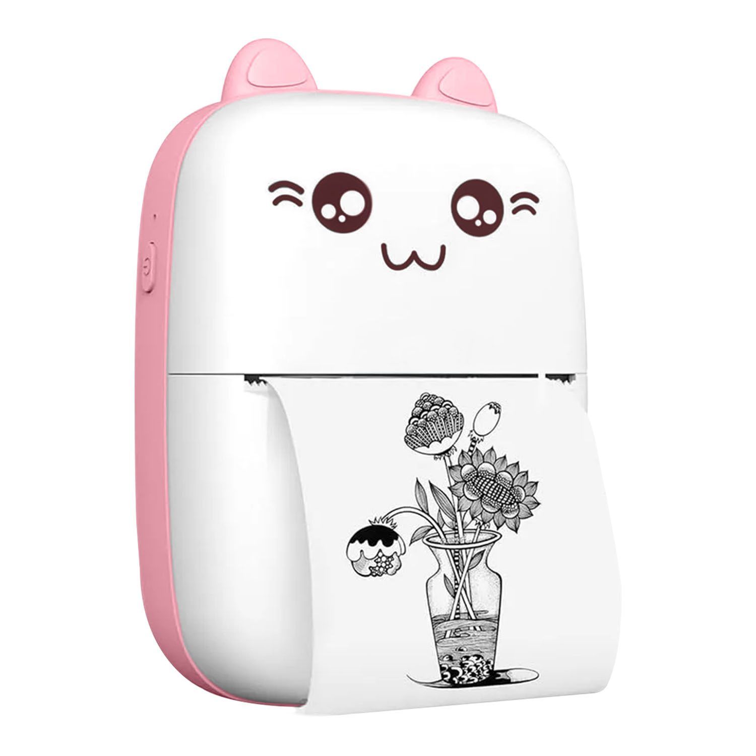 Vaku Luxos Mini Bluetooth Thermal Printer, Inkless Pocket Printer - Pink