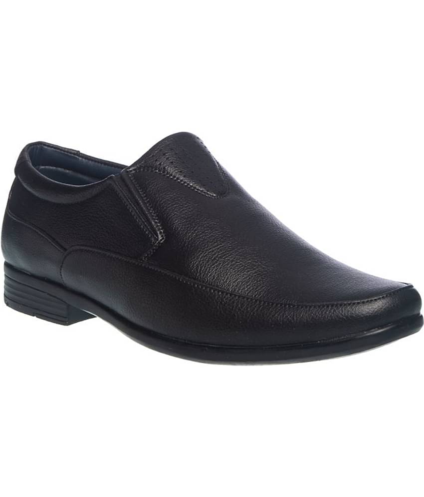 KHADIM Office Genuine Leather Black Formal Shoes
