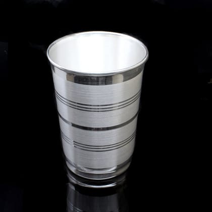 Real Solid Silver Drinking Tumbler Glass Utensils Gift-40 Grams