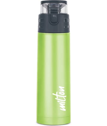 Milton Atlantis 600 Thermosteel Insulated Water Bottle, 500 ml, Purple | Hot and Cold | Leak Proof | Office Bottle | Sports | Home | Kitchen | Hiking | Treking | Travel | Easy To Carry | Rust Proof
