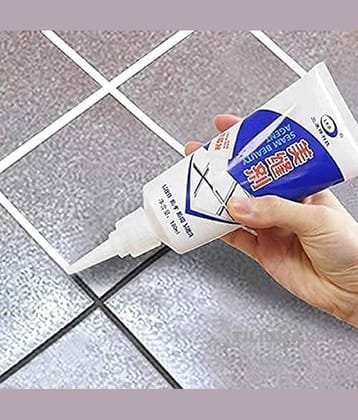 Ramdev Enterprise Tiles Gap Filler Waterproof Crack Gap Filler Agent for DIY Home Sink Gaps/Grouts Repair Filler Tube Paste for Kitchen, Bathroom Leakage Protection Waterproofing TILE GAP FILLER (180ML).
