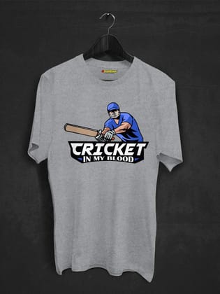 Cricket In My Blood T-shirt-Grey / XS