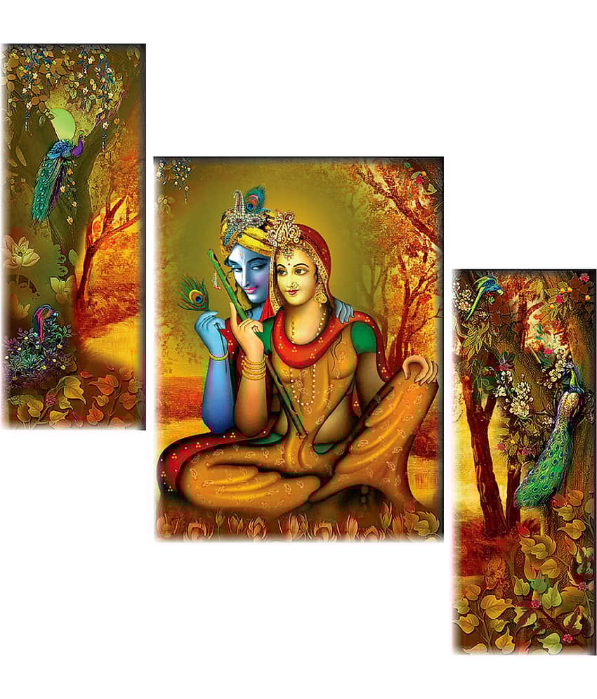 Saf Radha krishna modern art MDF Painting Without Frame