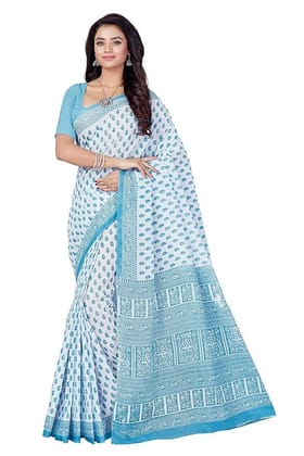 Women's Pure Cotton Printed Saree