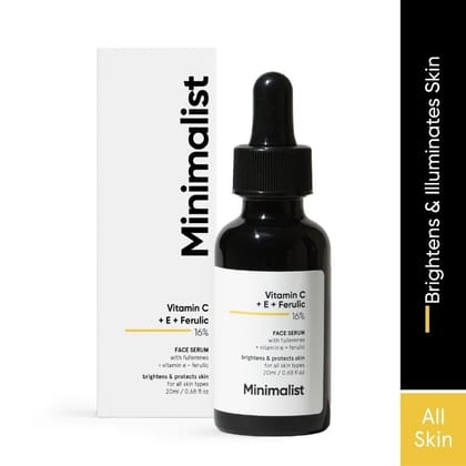 Minimalist 16Percentage Vitamin C Serum With Vitamin E & Ferulic Acid For Advanced Users (20ml)