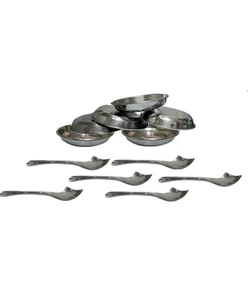 Dynore 12 Pcs Stainless Steel Dessert Plate