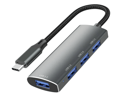 High Speed 4 Port USB Type C Hub 3.0 Multi Usb Splitter for Macbook Air Pro M1 M2 M3