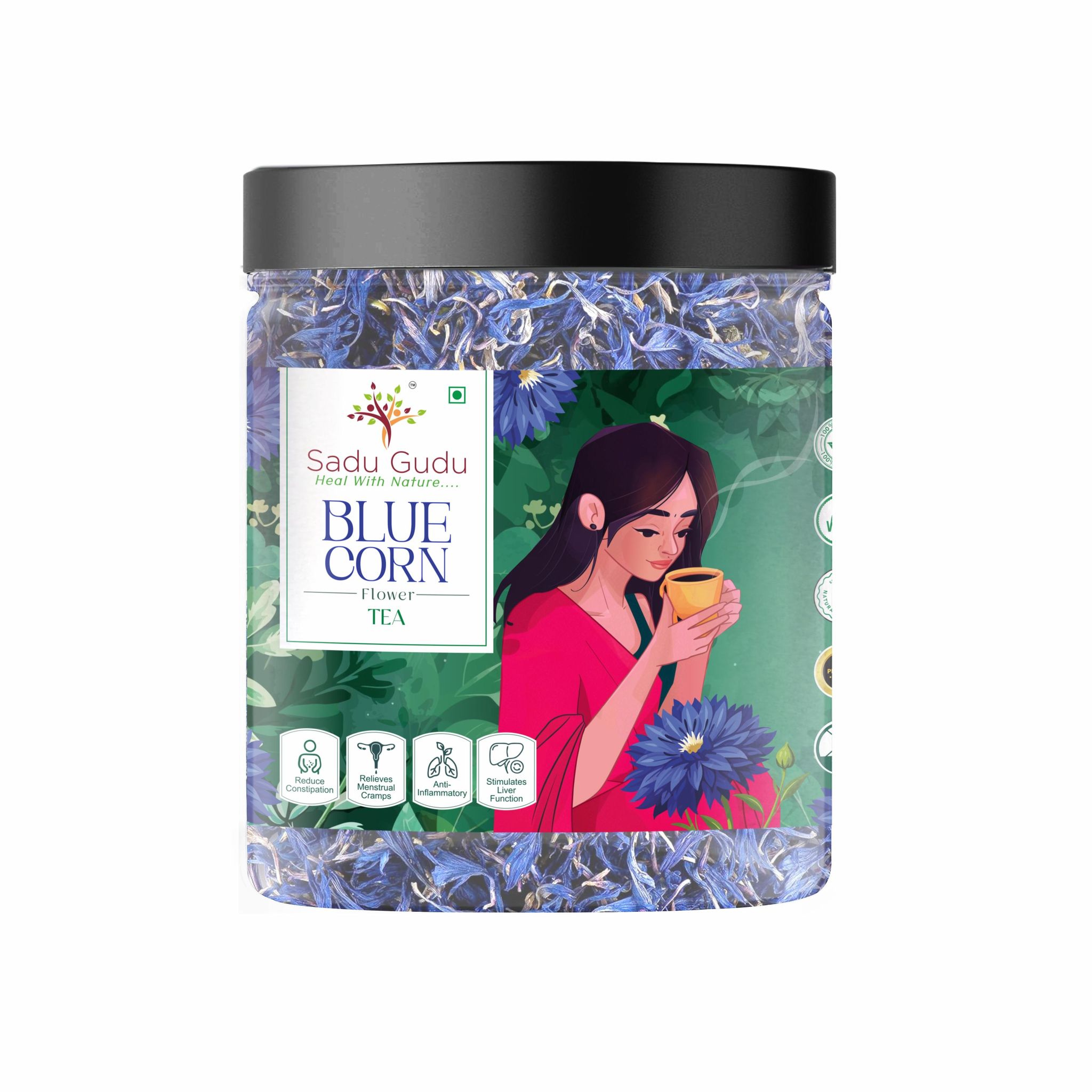 Blue Corn Flower Tea