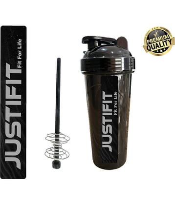 JUSTIFIT Plastic Black 700 mL Sipper ( Pack of 1 )