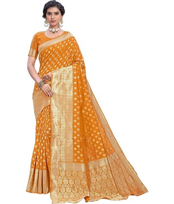 Sariya Jacquard Woven Saree With Unstitched Blouse Piece ( Multicolor )