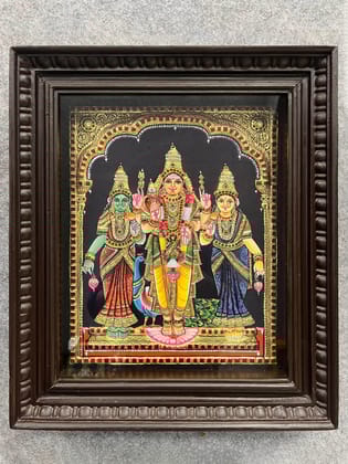 Murugar Valli Deivanai Embossed  - With Frame