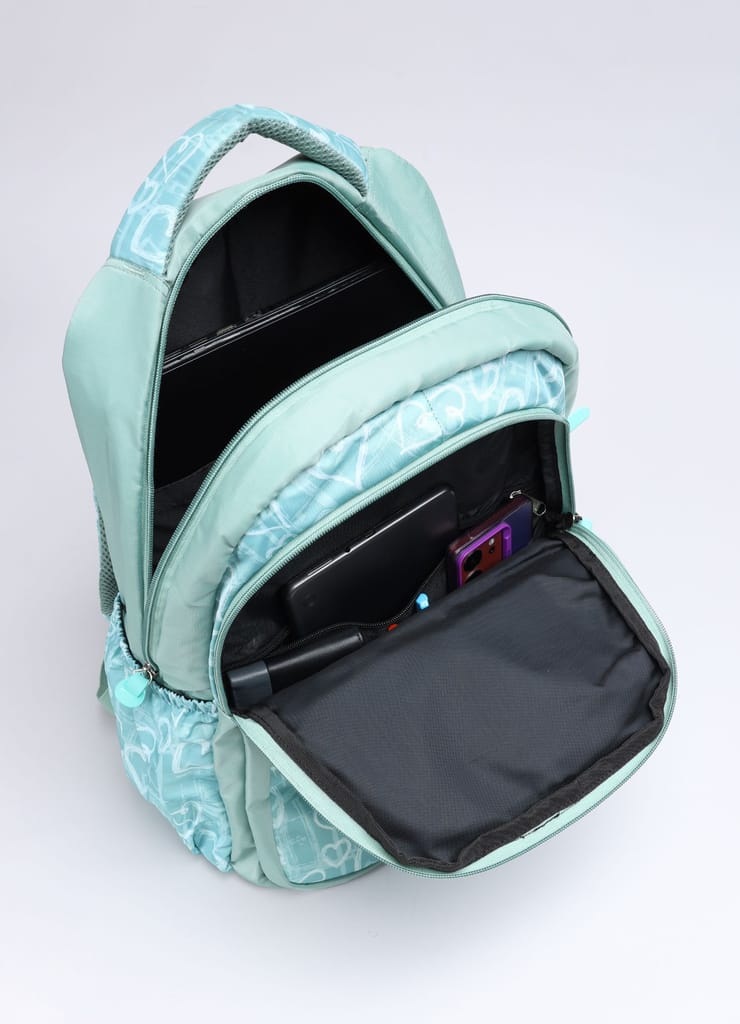 PB Pearlbags Polyester Water Resistant Casual Backpack With Laptop Sleeve For School,college & Office For Boys and Girls,Men & Women