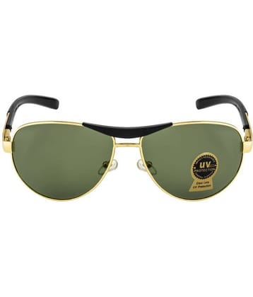 Fair-X - Gold Pilot Sunglasses ( Pack of 1 )