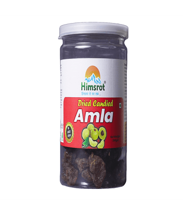 Himsrot No Added Sugar Amla Candied | Amla Candy | Amla Dry Fruit | Goosberry Dry Fruit | No Sugar Goosberry Candy - 200 g