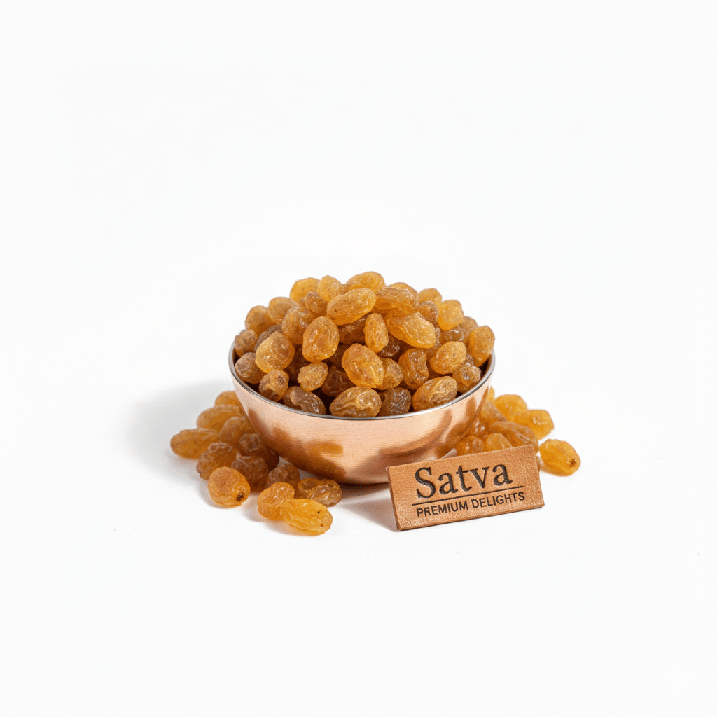 Satva Golden Raisins 100g Pack | Premium Quality Kishmish Dry Fruit