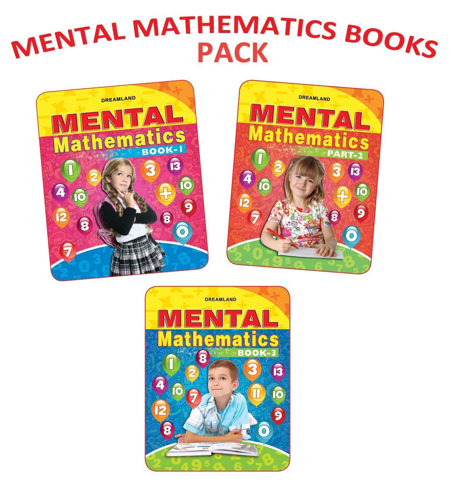 Mental Mathematics (Set -2,Book 1,2,3) (Engli [Paperback] Dreamland Publications