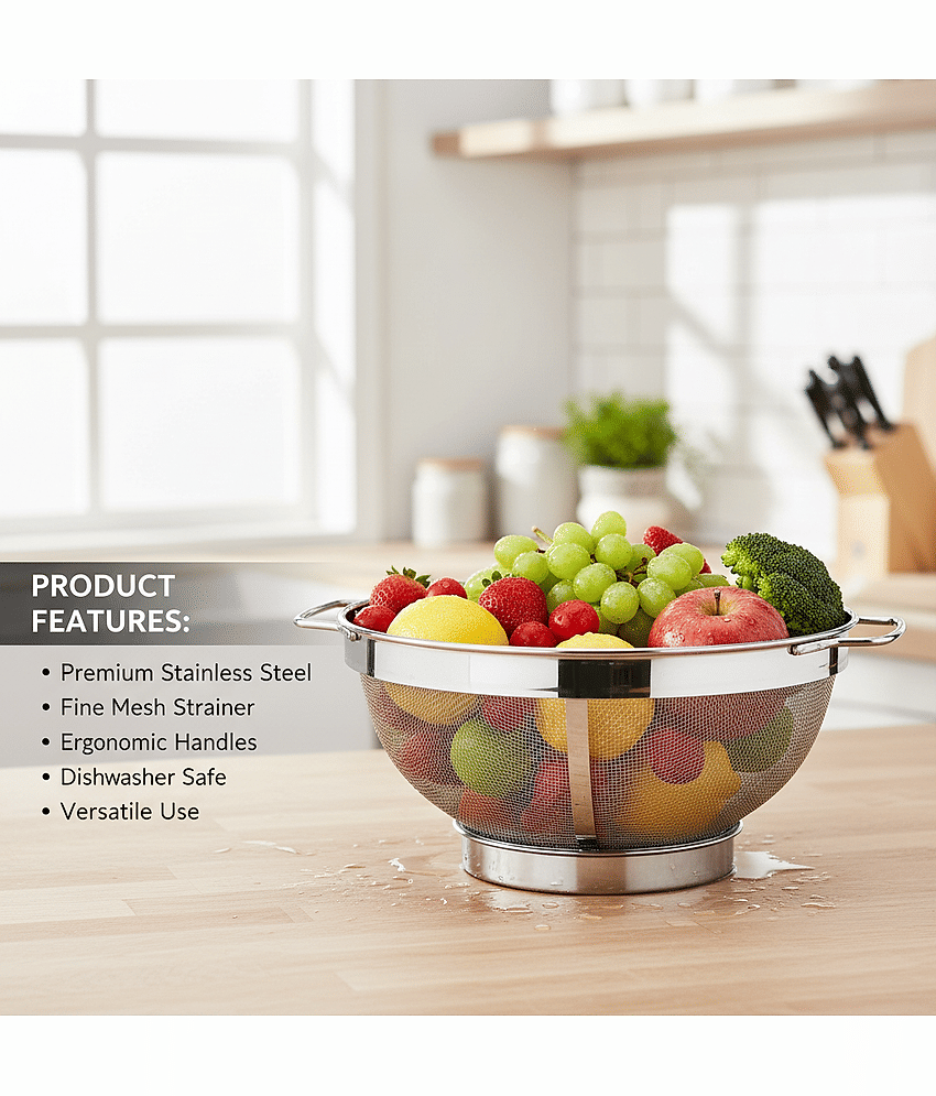 NSVL Stainless Steel Silver Multi-Purpose Container ( Set of 1 )