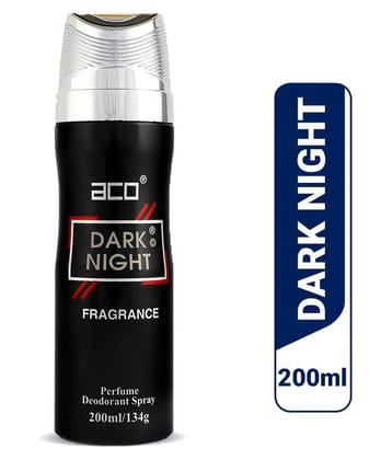 Aco Dark Night Deodorant Body Spray For Men, 200ml - 200ml