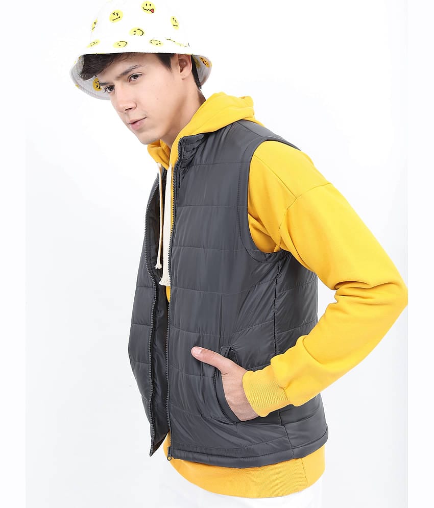 Ketch Polyester Men's Puffer Jacket - Grey ( Pack of 1 )