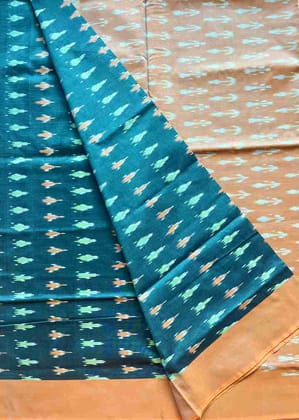 Ikkat Mercerised Cotton abstract patterns