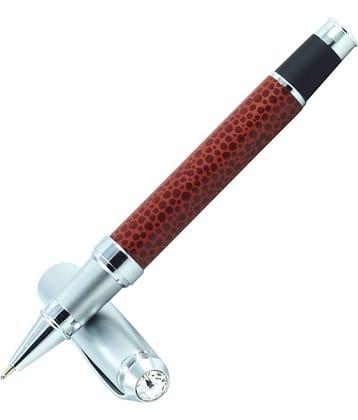 auteur Zen, Leather Finish, Stylish and Elegant With Diamond on Top, Exclusive Roller Ball Pen