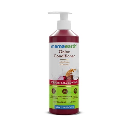 Mamaearth Onion Conditioner For Men & Women | Hair Fall Control & Fast Hair Growth | Works For Dry & Frizzy Hair | Toxin-Free | 400 ml Mamaearth Onion Conditioner For Men & Women | Hair Fall Control & Fast Hair Growth | Works For Dry & Frizzy Hair | Toxi