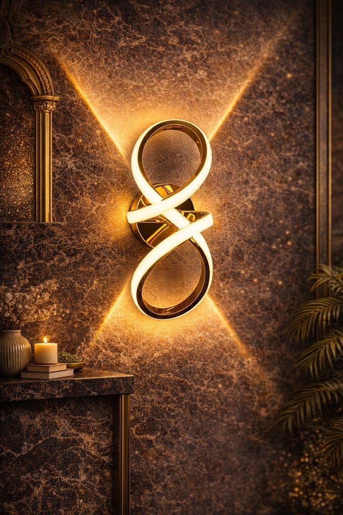 SPARKWORLD Infinity Loop LED Wall Light - Electricals | Buy online on ZillyBuy
