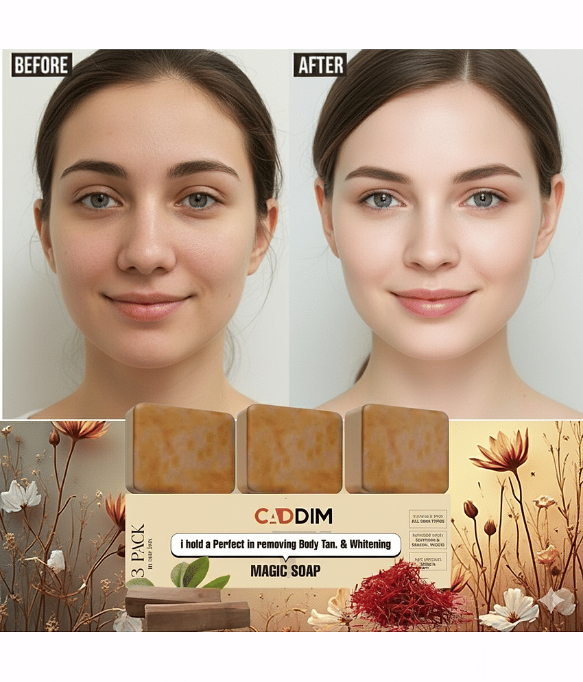 Caddim Naturals Skin Whitening GHARSOAPS Soap for All Skin Type ( Pack of 3 )