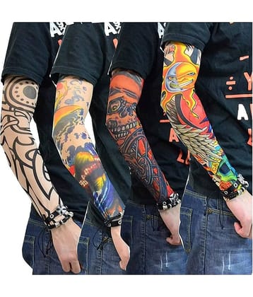 ATIPRIYA Multicolor Printed Riding Sleeves ( Set of 4 )
