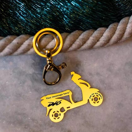 Honda DIO Keychain-Gold