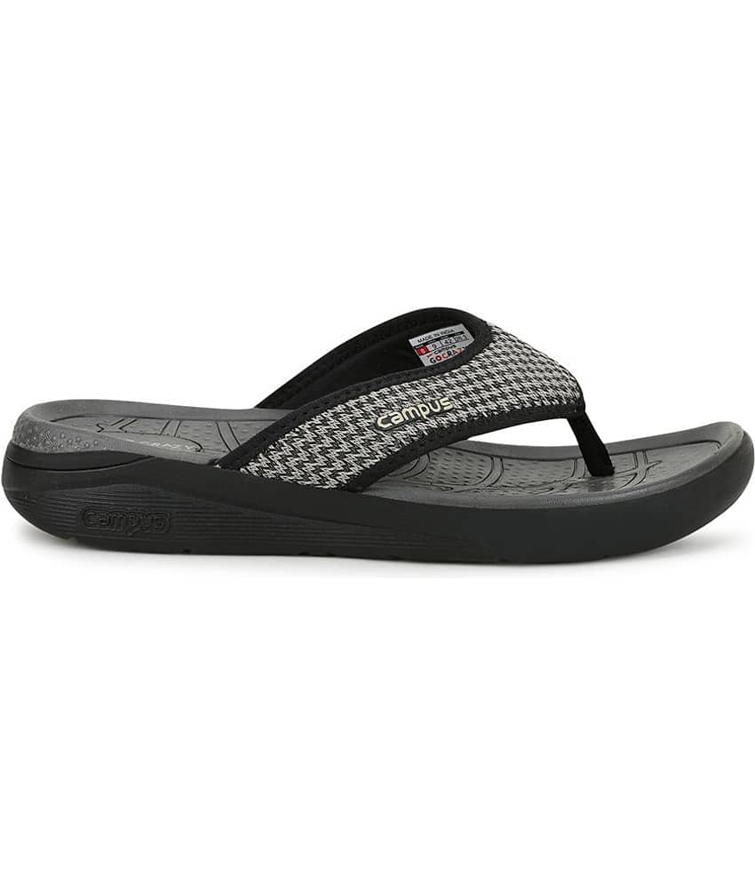 Campus - Black Men's Slide Flip Flop