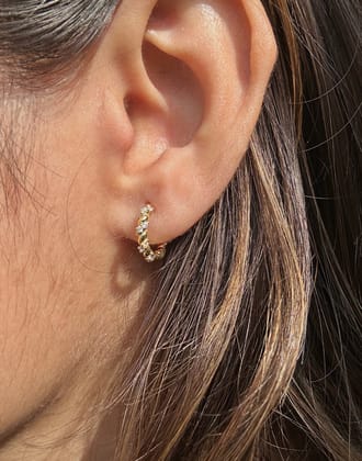 Hania 18k Gold Plated Hoops