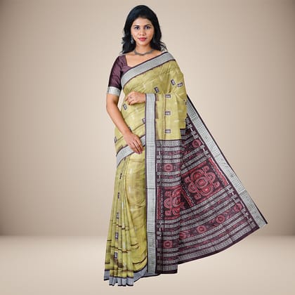 Tribal Motifs Bomkai Silk Saree