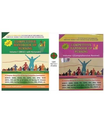 PR Yadav's Competitive Handbook of Nursing Vol 1 & 2 (Combo, English Only) (Best Nursing Guide Combo)