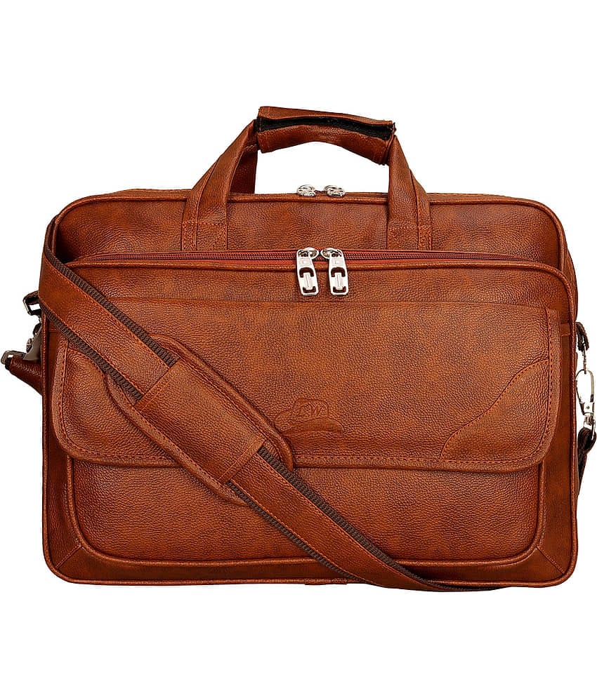 Leather World - Tan P.U Office Bag