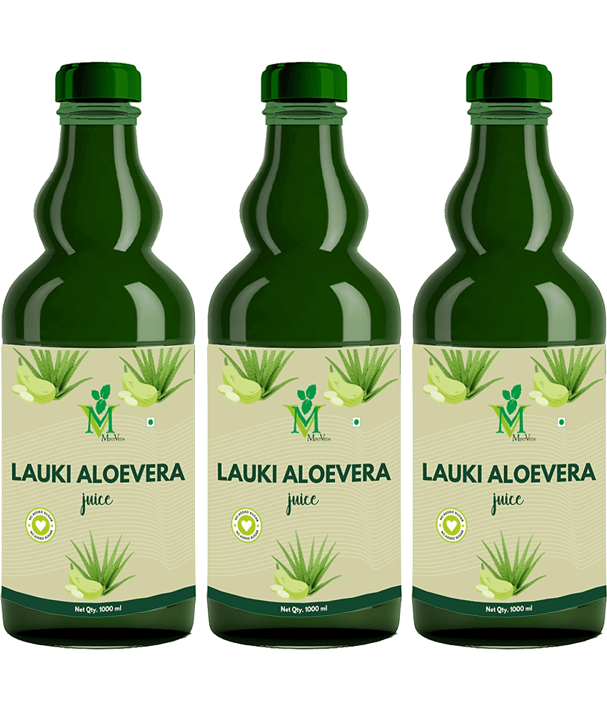 Lauki Aloevera sugar free Juice Pack of 3 - 1000ml