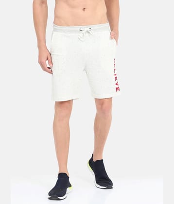 Ardeur - White Cotton Blend Men's Shorts ( Pack of 1 )